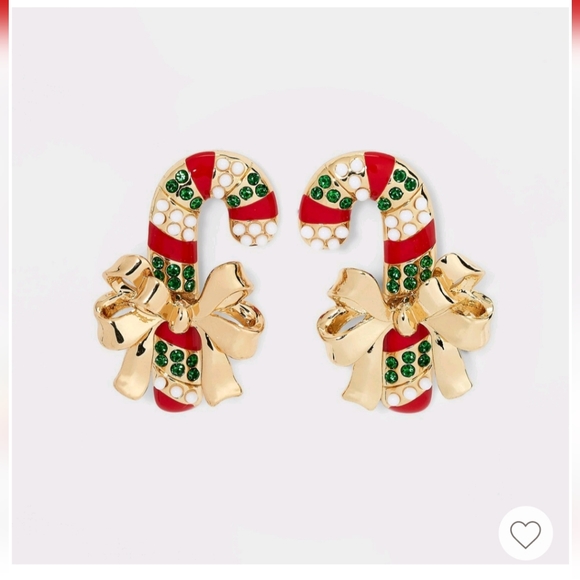 Sugarfix Baublebar Candy Cane Campaign Earrings NWT - Picture 2 of 5